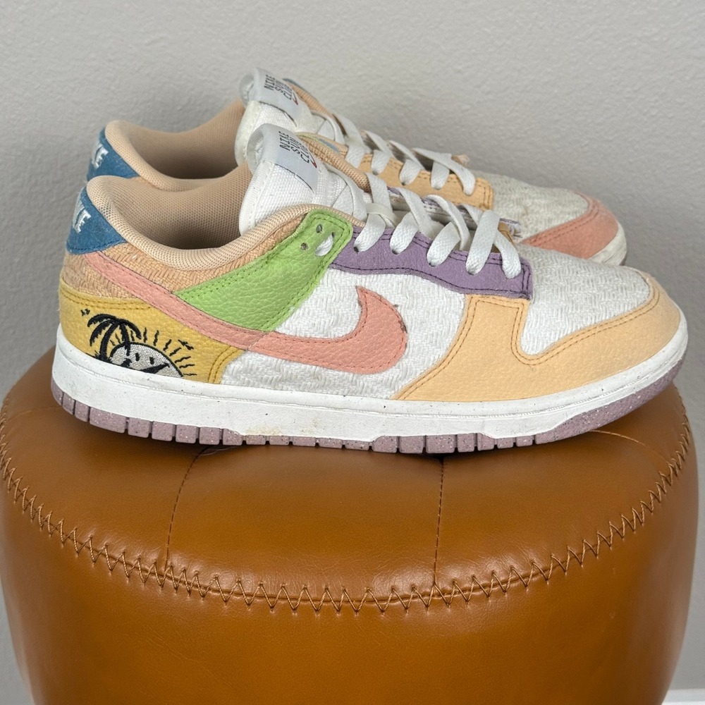 Nike Dunk Low Sun Club Pastel Colorblock Coconut Milk Sneakers Y2K Coastal 8.5